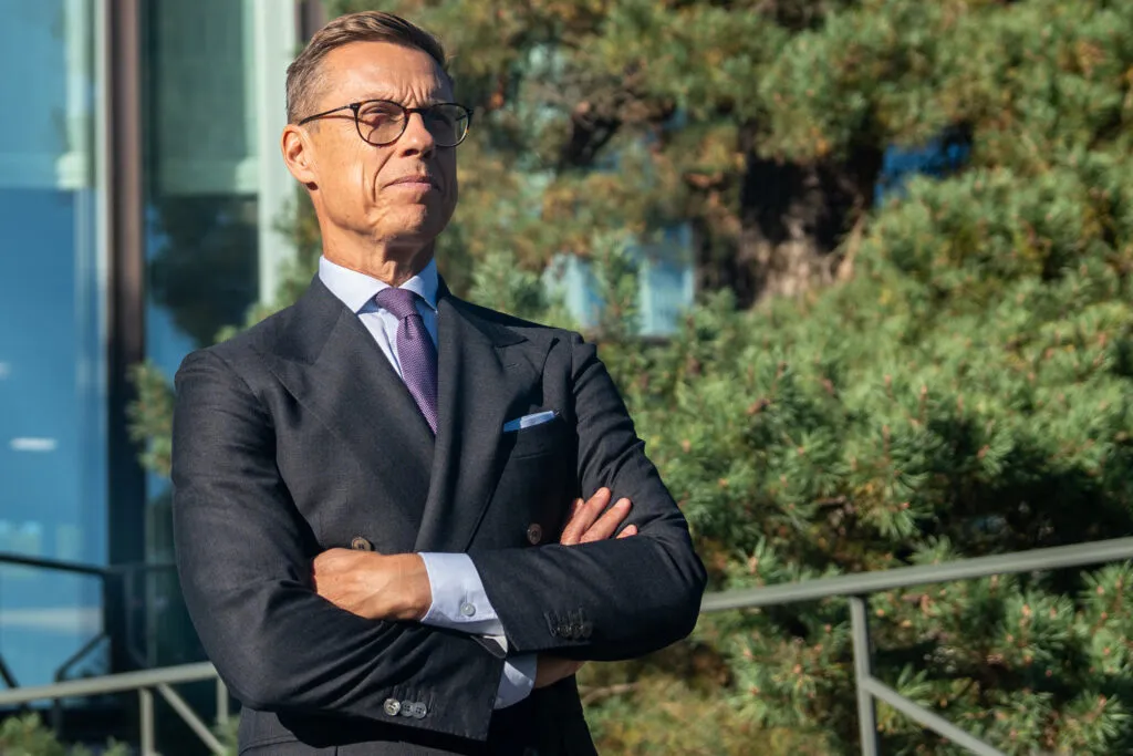 Alexander Stubb speaking about international AI oversight
