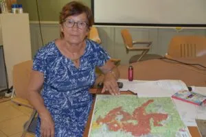 Mayor of Correns, Nicole Rullan, follows the fire’s evolution as it surrounded her commune the weekend of August 1.
