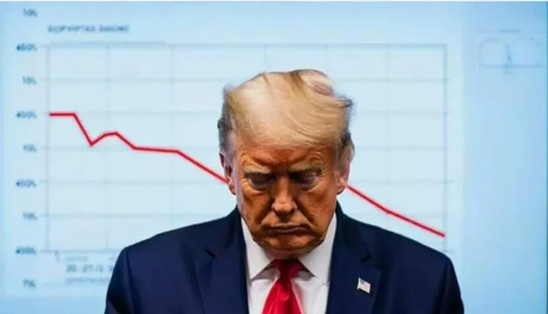 Trump’s approval rating has plunged to a dangerous level