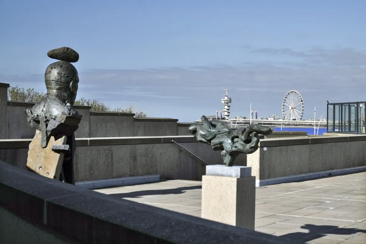The art is puzzling, but the view is splendid