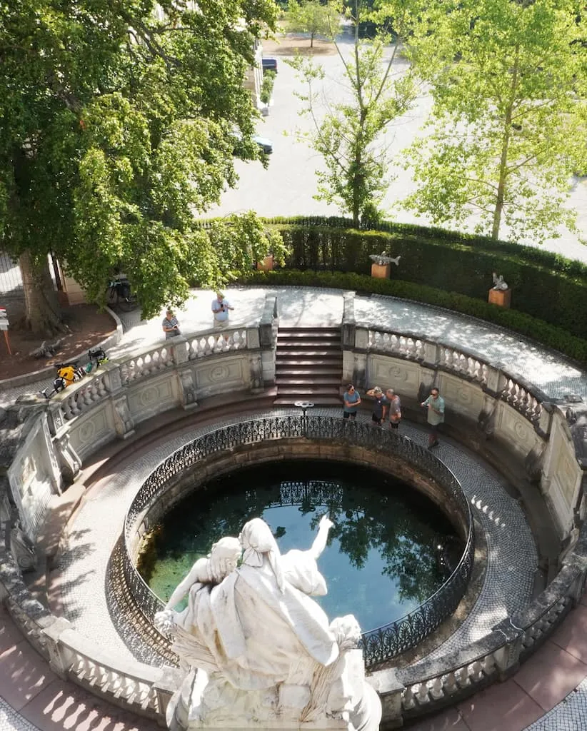 The river’s source at Donaueschingen.
