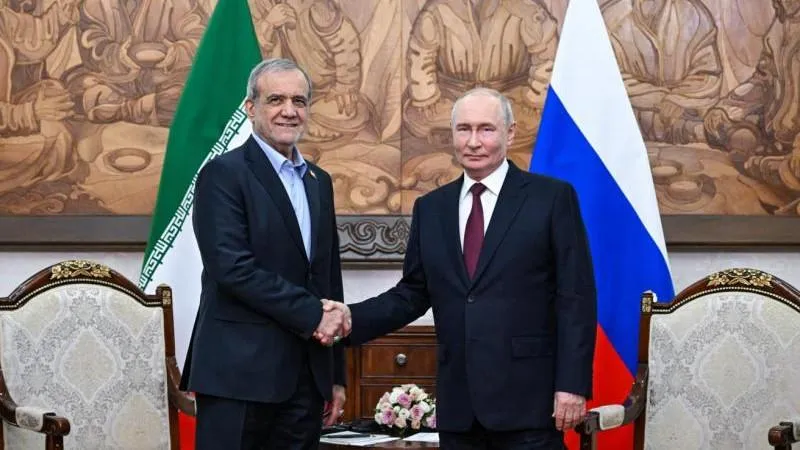 Putin says Russia admires the courage of the Iranian people