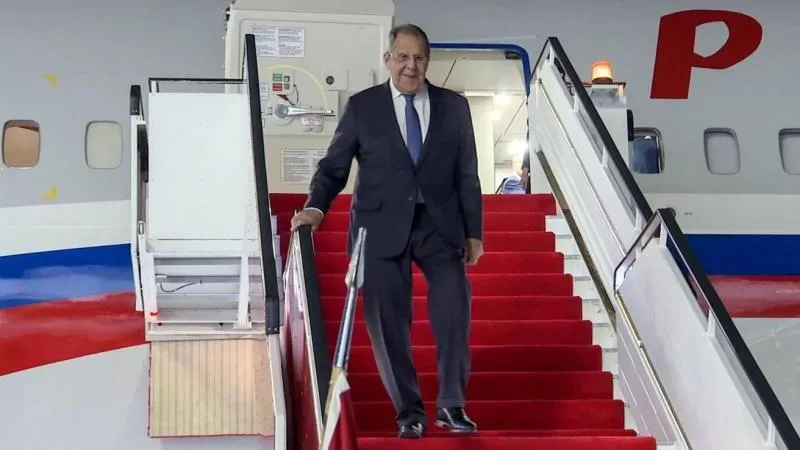 Lavrov lands in Tehran to bolster ties