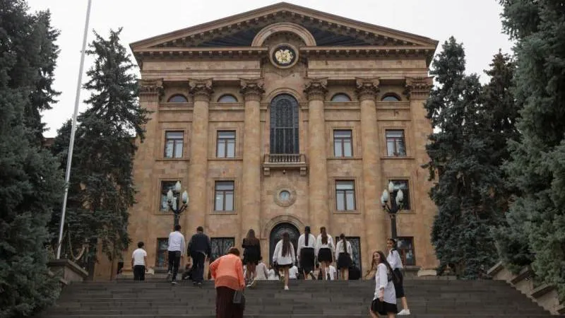 Armenian MPs erupted into a mass brawl in parliament — a troubling scene