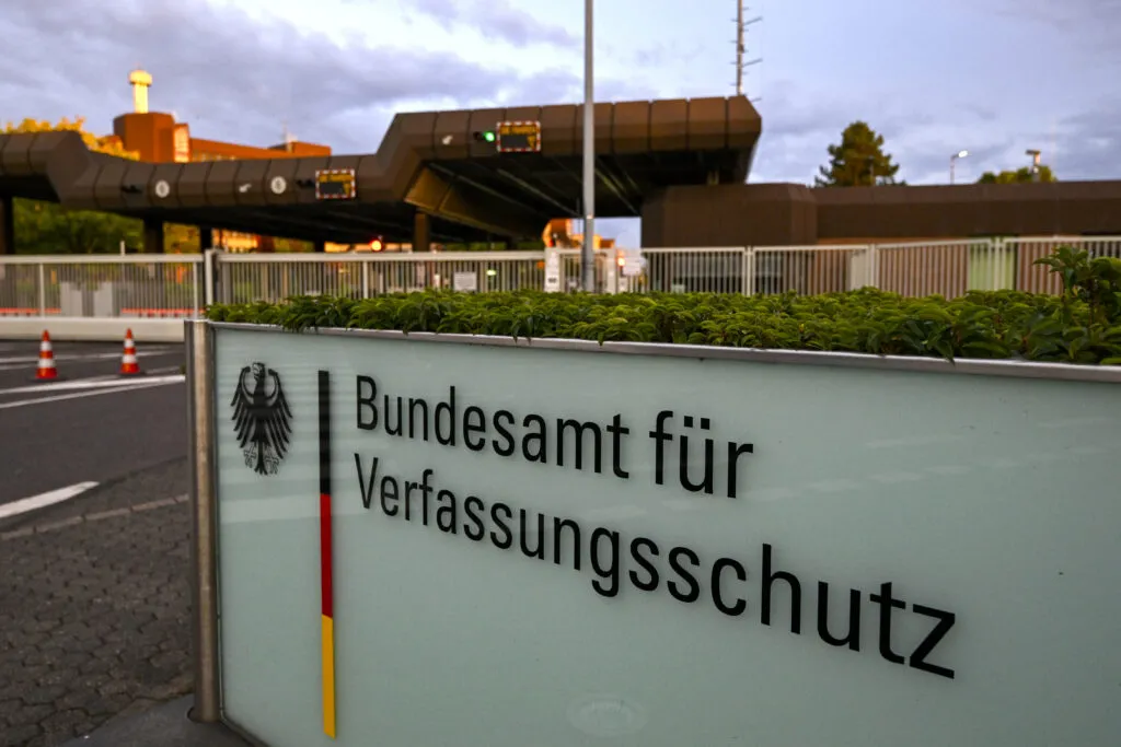 Entrance to the Federal Office for the Protection of the Constitution in Cologne